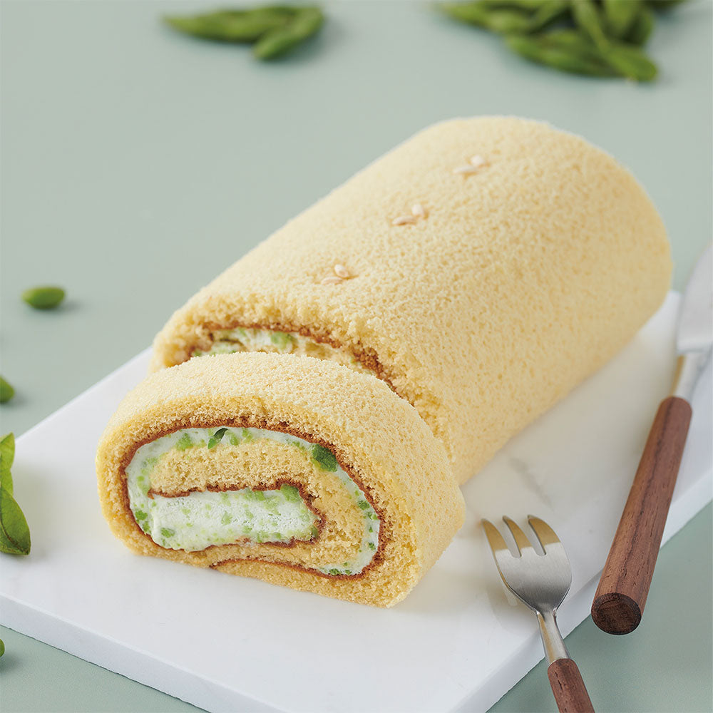 米粉のロールケーキ だだちゃ豆味 カット